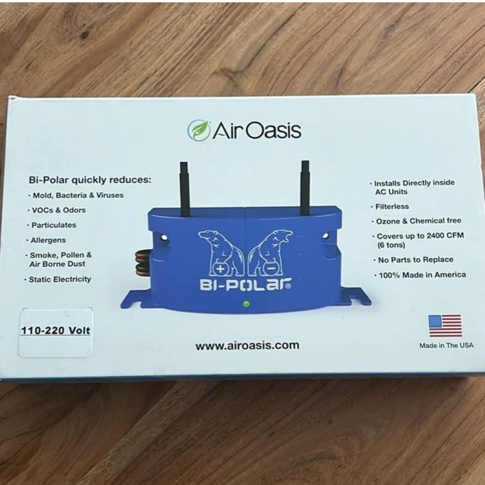 Air Oasis Bi-Polar HVAC Air Purifier